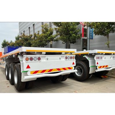 컨테이너 차시와 50mm 또는 90mm 킹 핀을 가진 20ft 40Ft 50Ton 평면 반 트레일러