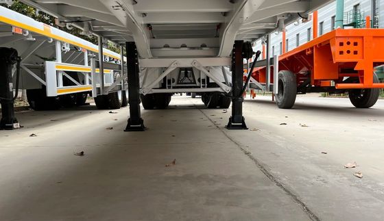 컨테이너 차시와 50mm 또는 90mm 킹 핀을 가진 20ft 40Ft 50Ton 평면 반 트레일러