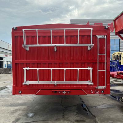 3 축 40-80tons Drop Side 가축 농장 측면 벽 울타리 반 트럭 트레일러 직접