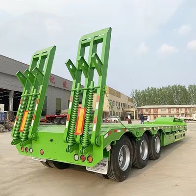 150T 최대 유료물 로브베드 반 트레일러 트럭 트랙터 트레일러 중량 착륙 기구