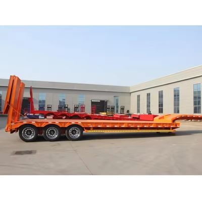 150T 최대 유료물 로브베드 반 트레일러 트럭 트랙터 트레일러 중량 착륙 기구