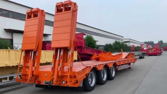 3 축의 로브베드 로브보이 반 트레일러, 듀얼 라인 브레이킹 시스템 및 16000x2500x1100mm