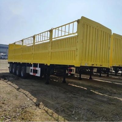 3 축 4 축 사이드 플레이트 높이 600mm 800mm 사이드 드롭 울타리 반 트레일러 최대 용량 30000 kg