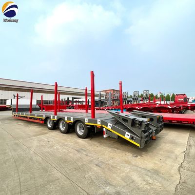 40FT 컨테이너 목재 철강 튜브 운송 반 트레일러