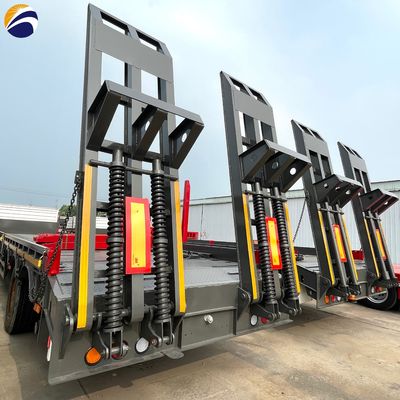 40FT 컨테이너 목재 철강 튜브 운송 반 트레일러
