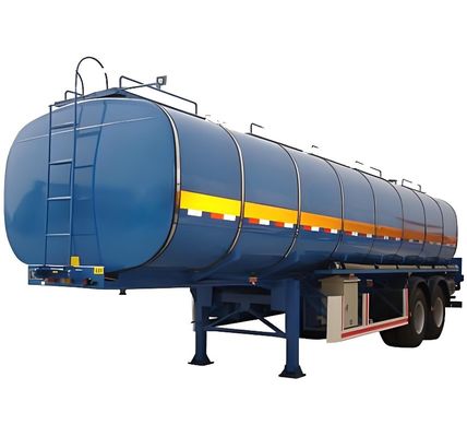 맞춤형 40000-75000 리터 연료 또는 오일 탱커 반 트레일러 Tare 무게 9800kgs