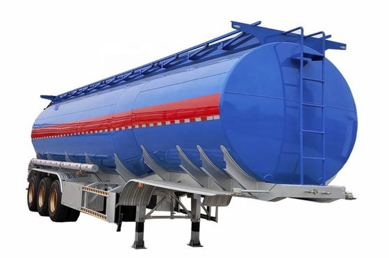 맞춤형 40000-75000 리터 연료 또는 오일 탱커 반 트레일러 Tare 무게 9800kgs