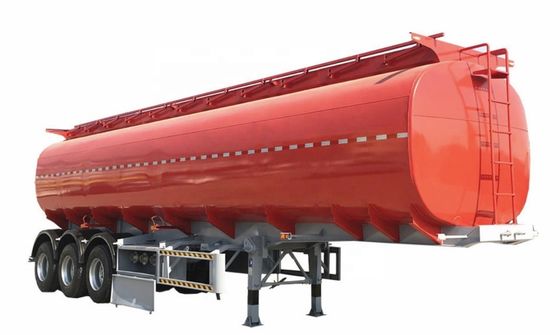 맞춤형 40000-75000 리터 연료 또는 오일 탱커 반 트레일러 Tare 무게 9800kgs