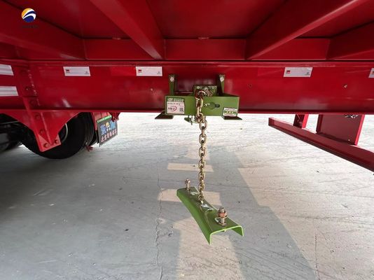 Wosheng 3 Axles 20-50T 채소 운송을 위한 가축 높은 울타리 반 트레일러