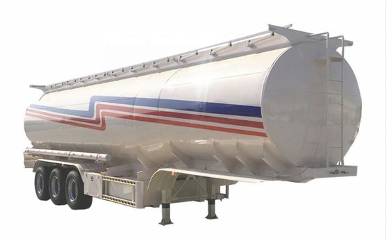 다른 색상 페인팅 탱크 트레일러 3 축 알루미늄 탄소 강철 Tare 무게 9800kgs