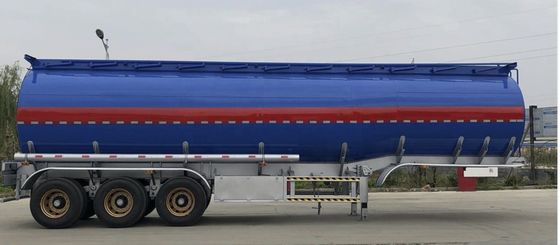 다른 색상 페인팅 탱크 트레일러 3 축 알루미늄 탄소 강철 Tare 무게 9800kgs