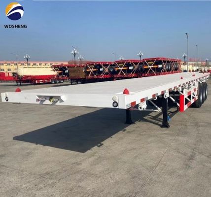 50ft 3 Axle 평면 트레일러 고객 요구 사항에 맞게 사용자 정의
