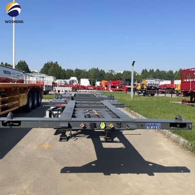 용량 30000kg 20/40/45/48/53 피트에서 트럭을위한 내구성 골격 반 트레일러
