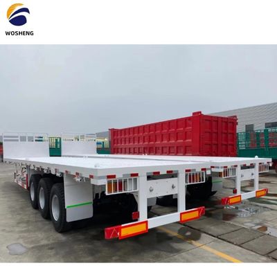 50ft 3 Axle 평면 트레일러 고객 요구 사항에 맞게 사용자 정의