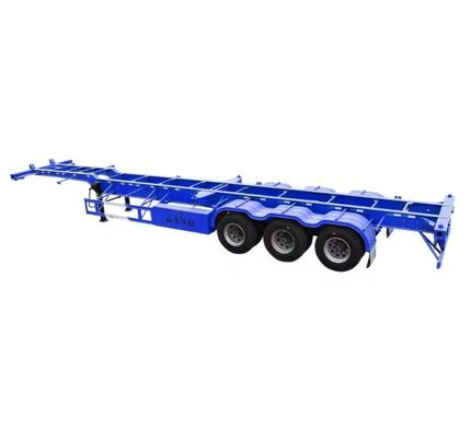트럭 트레일러 20ft 40ft 3 Axle Skeletal Semi-Trailer 스틸 알루미늄 재료로 만든