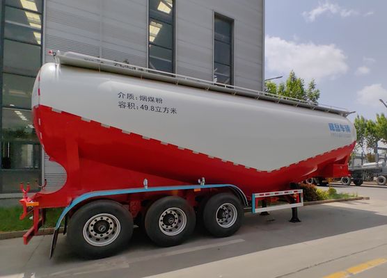 탱크 반 트레일러 커스터마이징 알루미늄 대용량 시멘트 트럭 기능을위한 Pneumatic