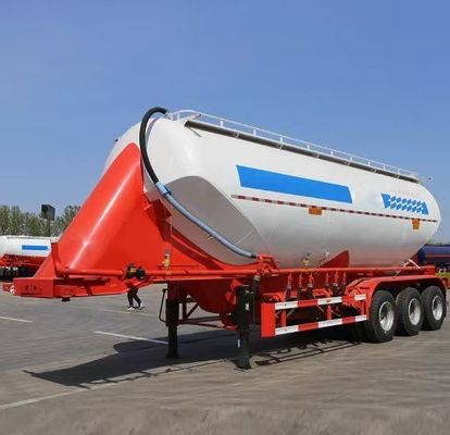 탱크 반 트레일러 커스터마이징 알루미늄 대용량 시멘트 트럭 기능을위한 Pneumatic