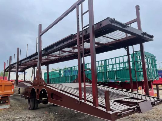 최대 운반량 30000kg 2/3 축 자동차 운반자 차량 운송용 반 트럭 트레일러