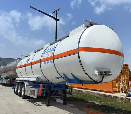 스테인리스 스틸 알루미늄 합금 탱크 트레일러 액체 운송용 최대 용량 30000 kg