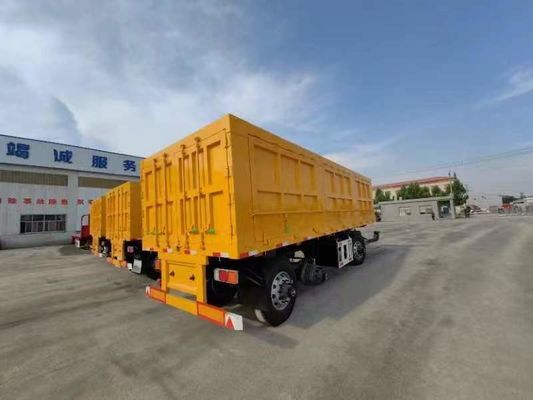 500mm 높이 Q345 탄소 강철 당기장 롤리 40-100 톤 부하를 위한 풀 트레일러