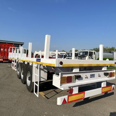 4 축 40ft 중량 운송 트레일러 90W mm * 13 두께 mm * 10 층 잎 스프링