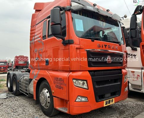 사용 된 왼손 운전 6x4 트럭 헤드 350-450HP 31-40 T 용량의 트랙터 트럭