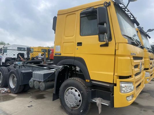 사용 된 왼손 운전 6x4 트럭 헤드 350-450HP 31-40 T 용량의 트랙터 트럭