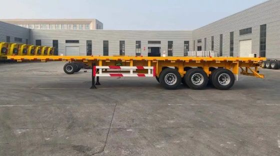 12 세트 트위스트 잠금 평면 반 트레일러 용량 30t ~ 100ton 및 트럭 트레일러