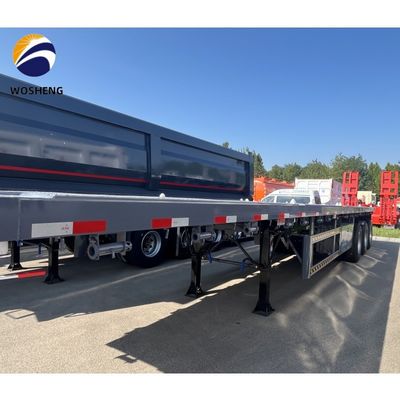 2.00&quot; 킹 핀 3mm 안티 슬리프 바닥판 12R22.5 타이어 스펙과 평면 반 트레일러