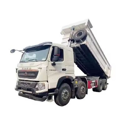 왼쪽 스티어링 사용 된 336HP HOWO 덤프 트럭