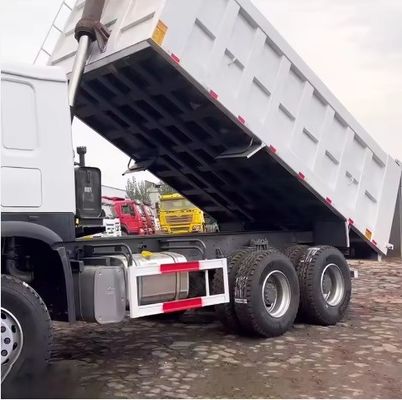 왼쪽 스티어링 사용 된 336HP HOWO 덤프 트럭