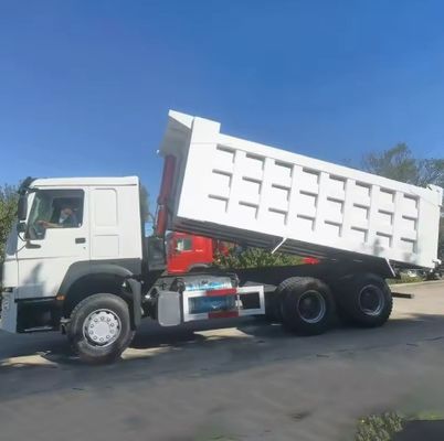 왼쪽 스티어링 사용 된 336HP HOWO 덤프 트럭