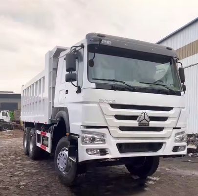 왼쪽 스티어링 사용 된 336HP HOWO 덤프 트럭
