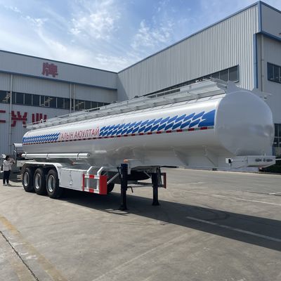 3 축 연료 오일 탱커 반 트레일러 수출 최대 유료 중하 60000 kg 및 림 9.0-22.5