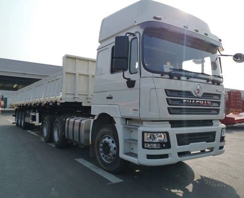 사용 된 336HP HOWO 운송용 덤프 트럭 8685 * 2496 * 3850mm 반 트레일러