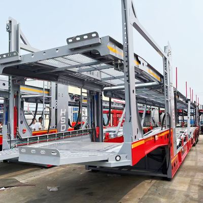 9800kg Tare 무게 3축 6/8/10 자동차 운송 트랙터 자동차 운송용 반 트레일러