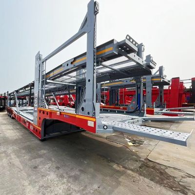 9800kg Tare 무게 3축 6/8/10 자동차 운송 트랙터 자동차 운송용 반 트레일러