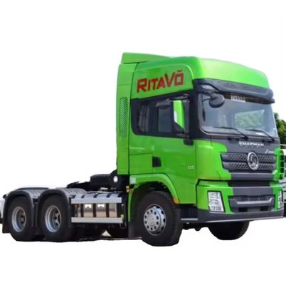 6X4 드라이브 휠 샤크만 X3000 420HP 전자 안정 제어와 함께 사용 된 트랙터 트럭