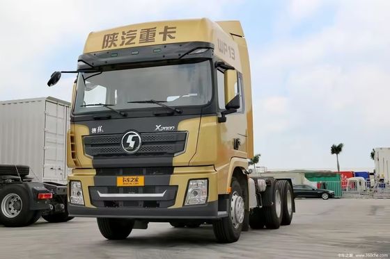 6X4 드라이브 휠 샤크만 X3000 420HP 전자 안정 제어와 함께 사용 된 트랙터 트럭