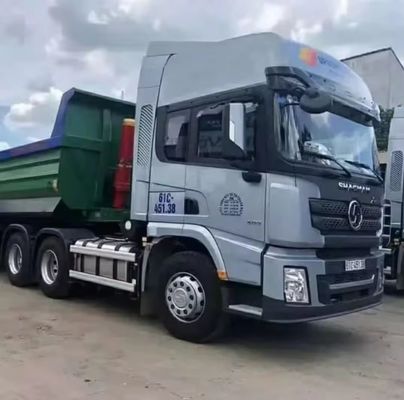 6X4 드라이브 휠 샤크만 X3000 420HP 전자 안정 제어와 함께 사용 된 트랙터 트럭