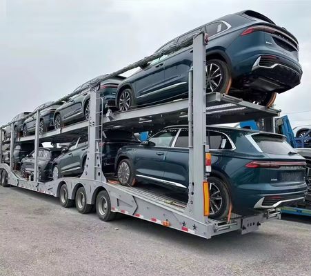 강철 듀얼 데크 자동차 SUV MPV 차량 운송 자동차 운송 트럭 반 트레일러 시장